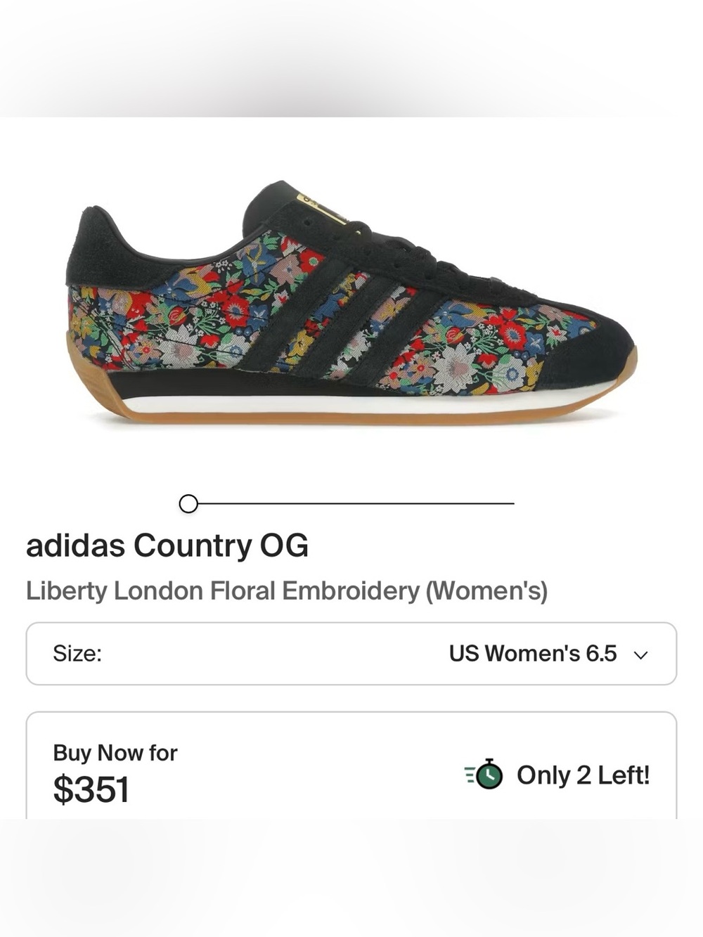 NWOB Adidas x Liberty London OG Country